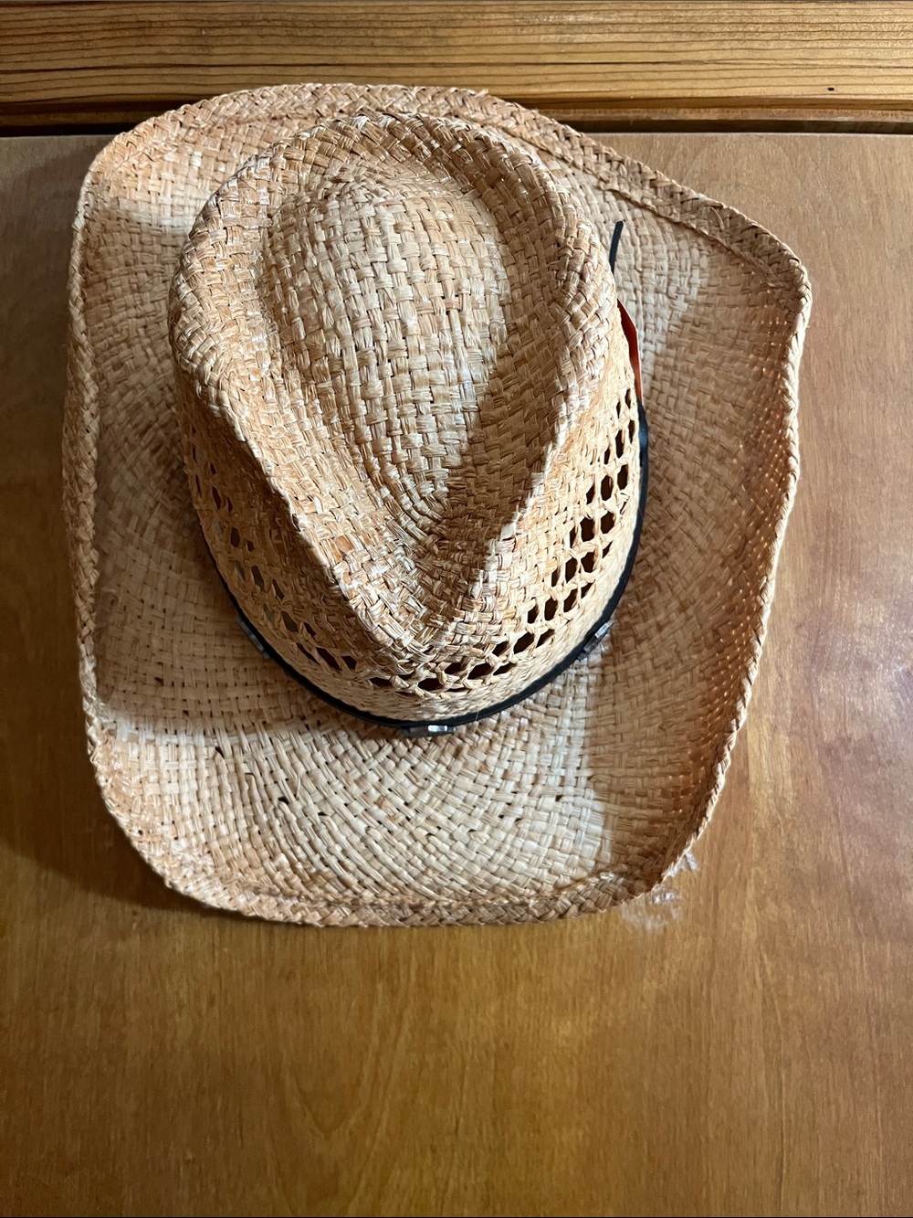 Harley-Davidson Women's Straw Cowboy Hat - Natural with Black Band